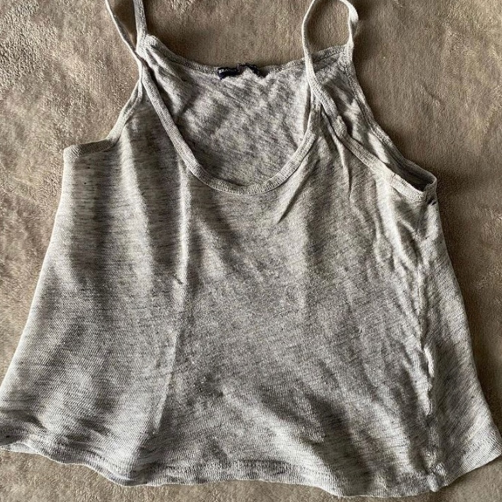 Grey Knit Flowy Brandy Melville Tanktop
